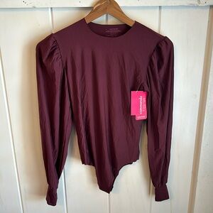 NWT Commando Butter Balloon Sleeve Bodysuit small